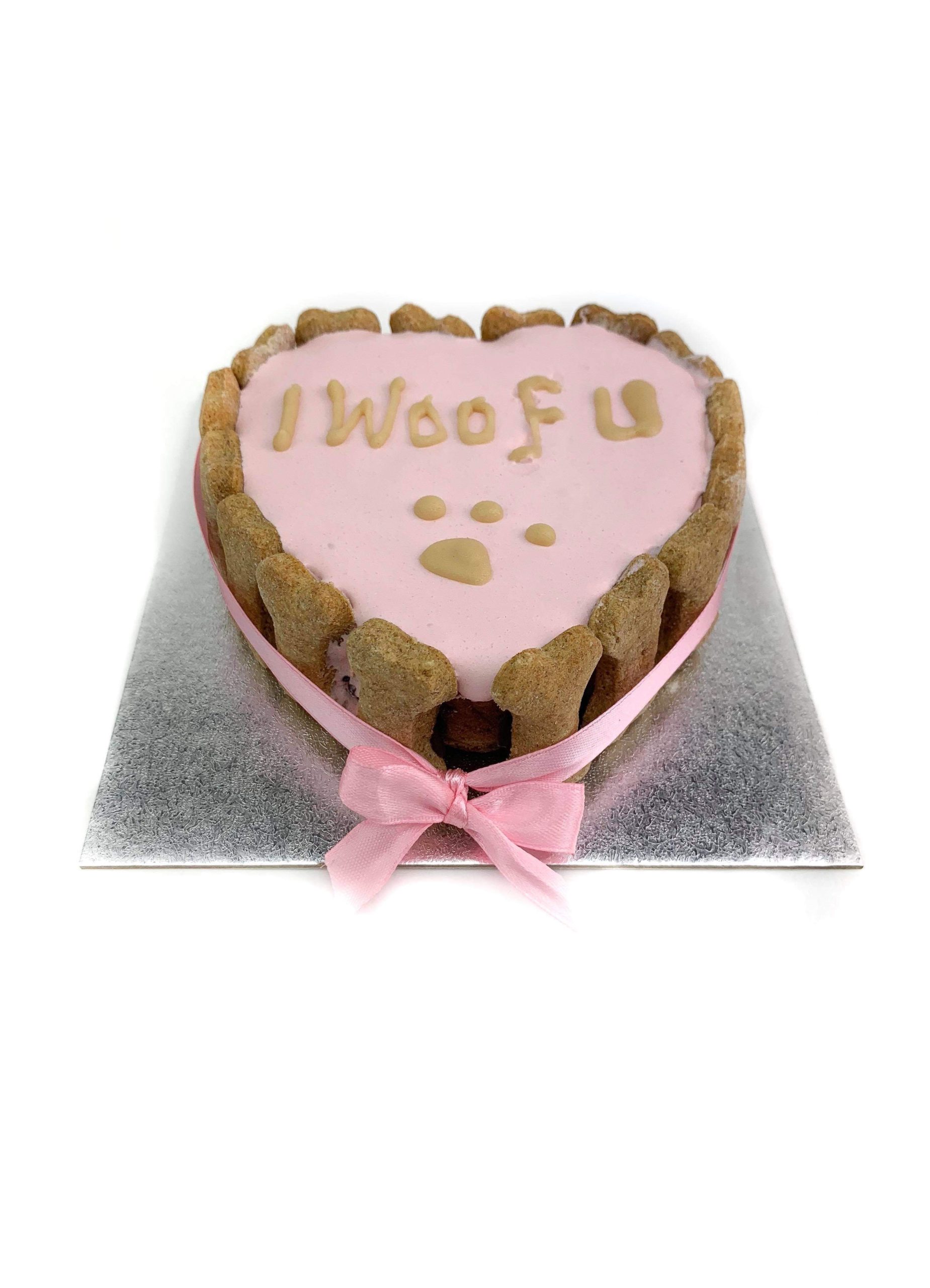 Mango Flavor Heart Birthday Cake For Love With Name On